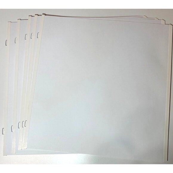 Creative Memories 12x12 Old style White page Refill 5 Loose pages + Bonus paper - Picture 2 of 4